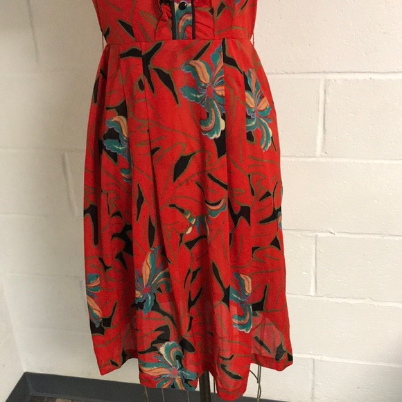 70s Vintage Tropical Dress - Picture 3 of 5